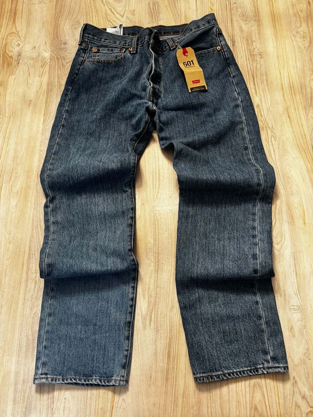 Levi's 501 Original Fit Men's Blue Jeans Straight Leg Button Fly W33 L30 NWT